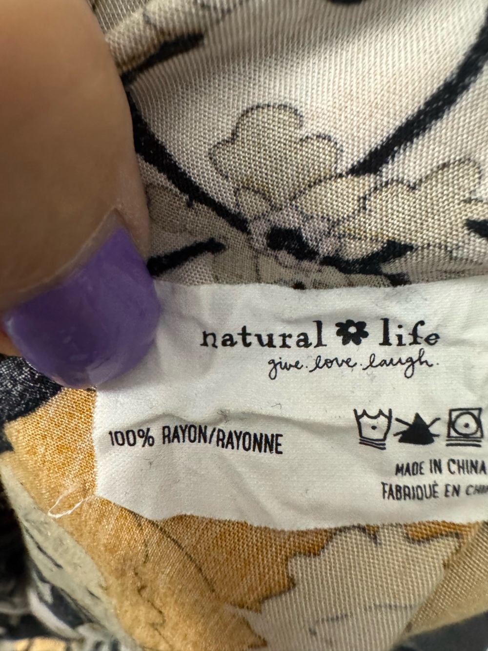 Natural Life Floral Maxi Skirt Size XL - Picture 5 of 5